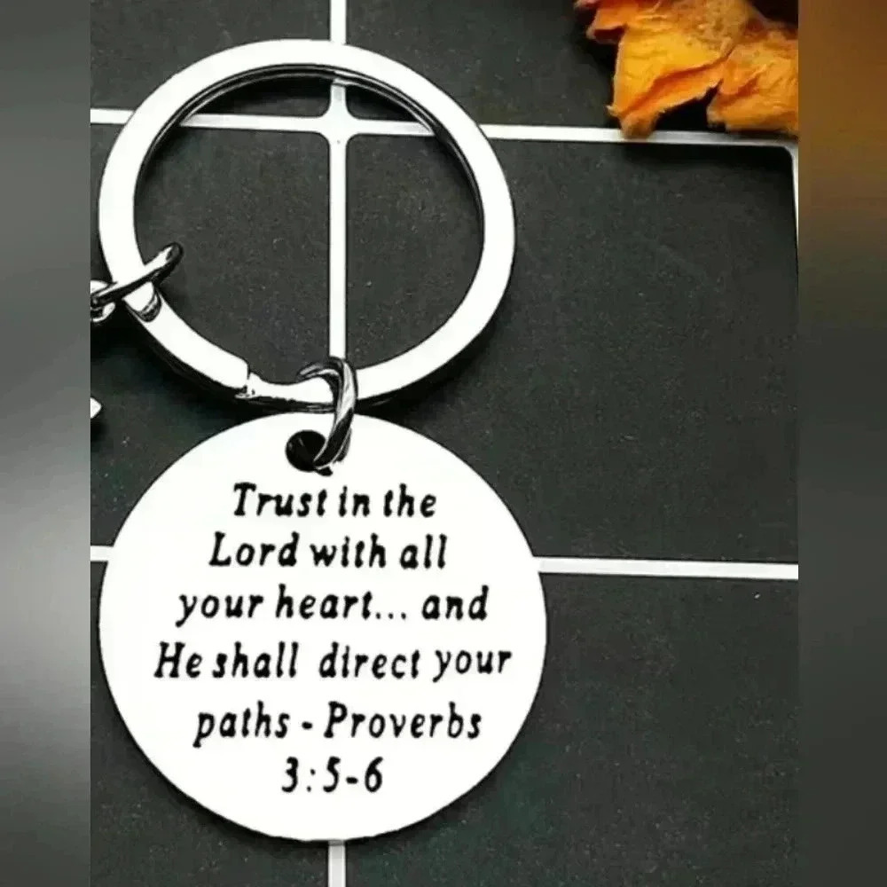God Jesus Lord quote Keychain